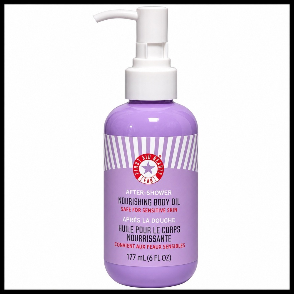 First Aid Beauty FAB After-Shower Nourishing Body Oil Tangerine 6oz Sensitive